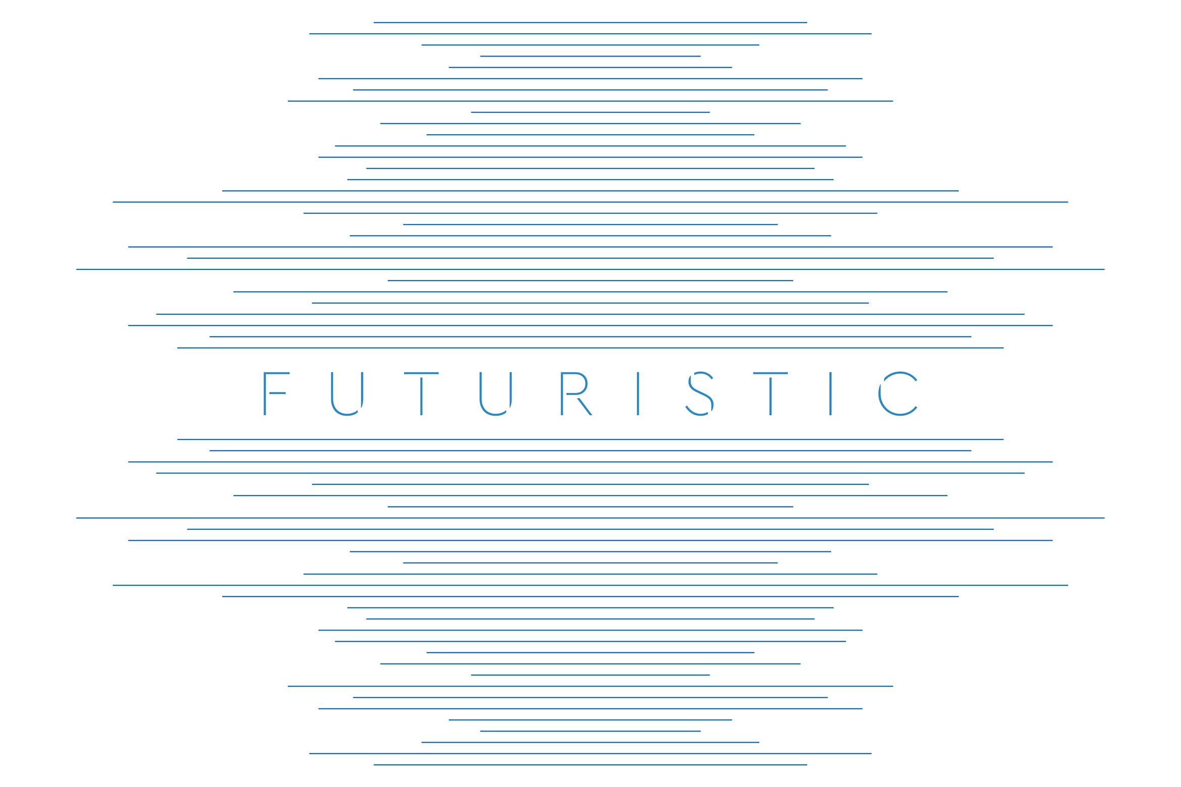 蓝色线条未来科技主题高清抽象背景图素材 Blue lines abstract futuristic tech background插图