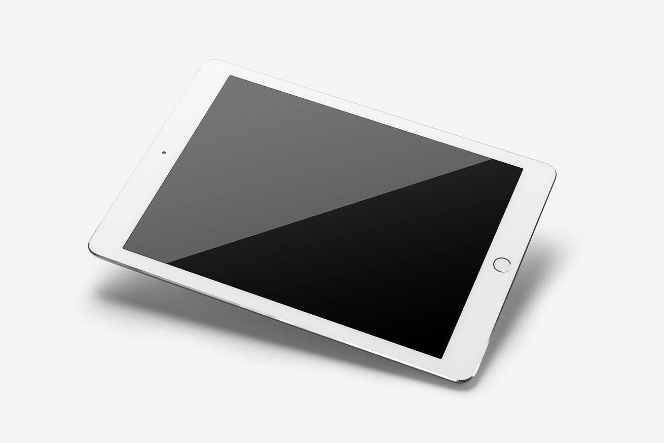单色背景平板电脑UI设计展示第一素材精选样机 Tablet Mockup Set插图(4)