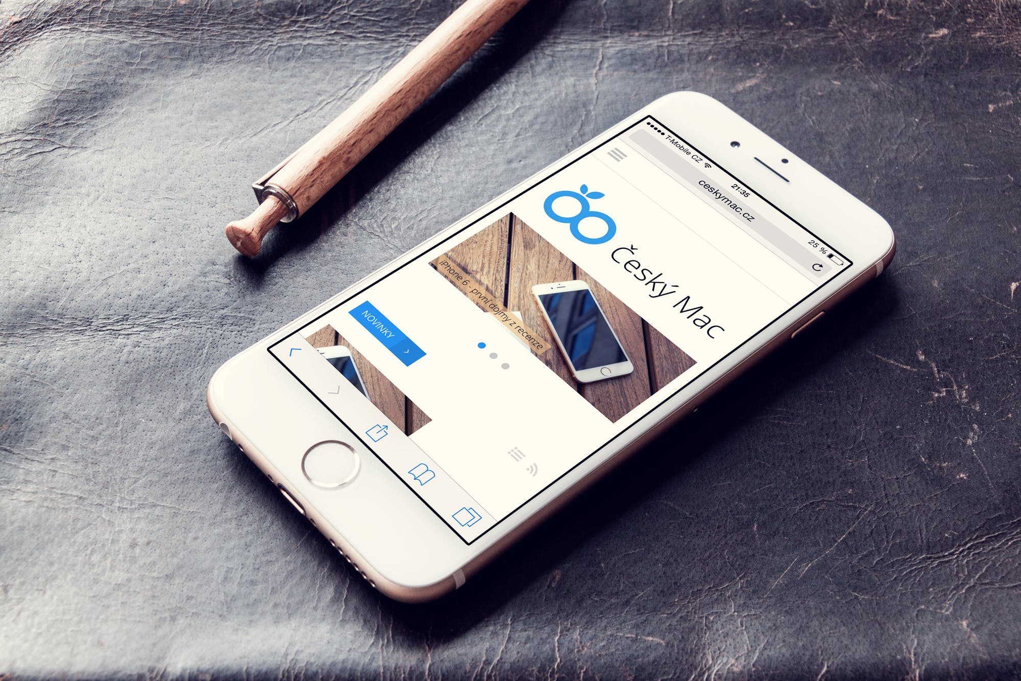 实景背景实体按键款iPhone手机屏幕预览第一素材精选样机 Phone 6 – Photorealistic Mock-Up插图(8)