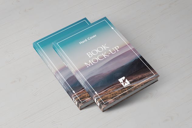 高端精装图书版式设计样机第一素材精选模板v1 Hardcover Book Mock-Ups Vol.1插图(9)