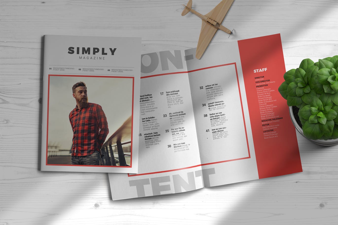 人物采访人物专题第一素材精选杂志排版设计InDesign模板 InDesign Magazine Template插图