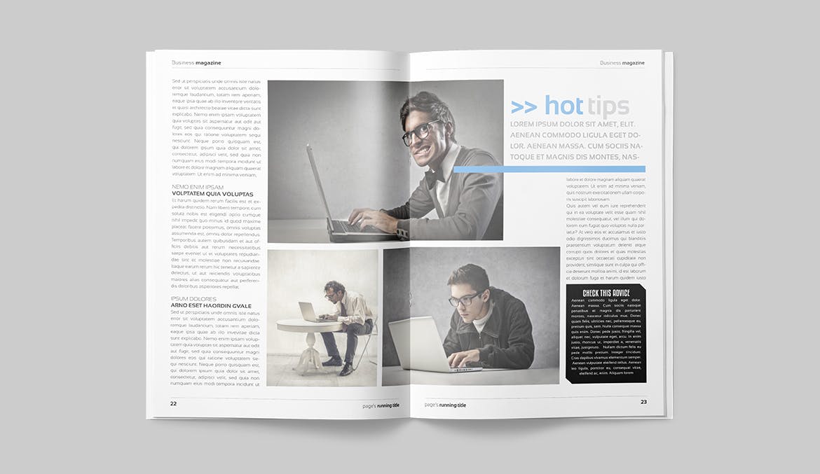 商务/金融/人物第一素材精选杂志排版设计模板 Magazine Template插图(11)