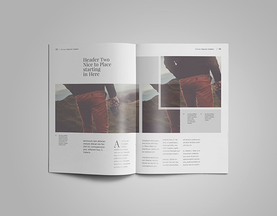 高端旅行/摄影主题第一素材精选杂志版式设计InDesign模板 InDesign Magazine Template插图(15)