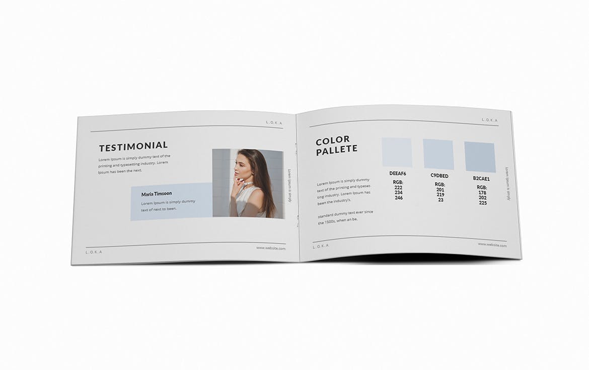 A5尺寸企业横版画册设计模板 Company Branding A5 Brochure Template插图12