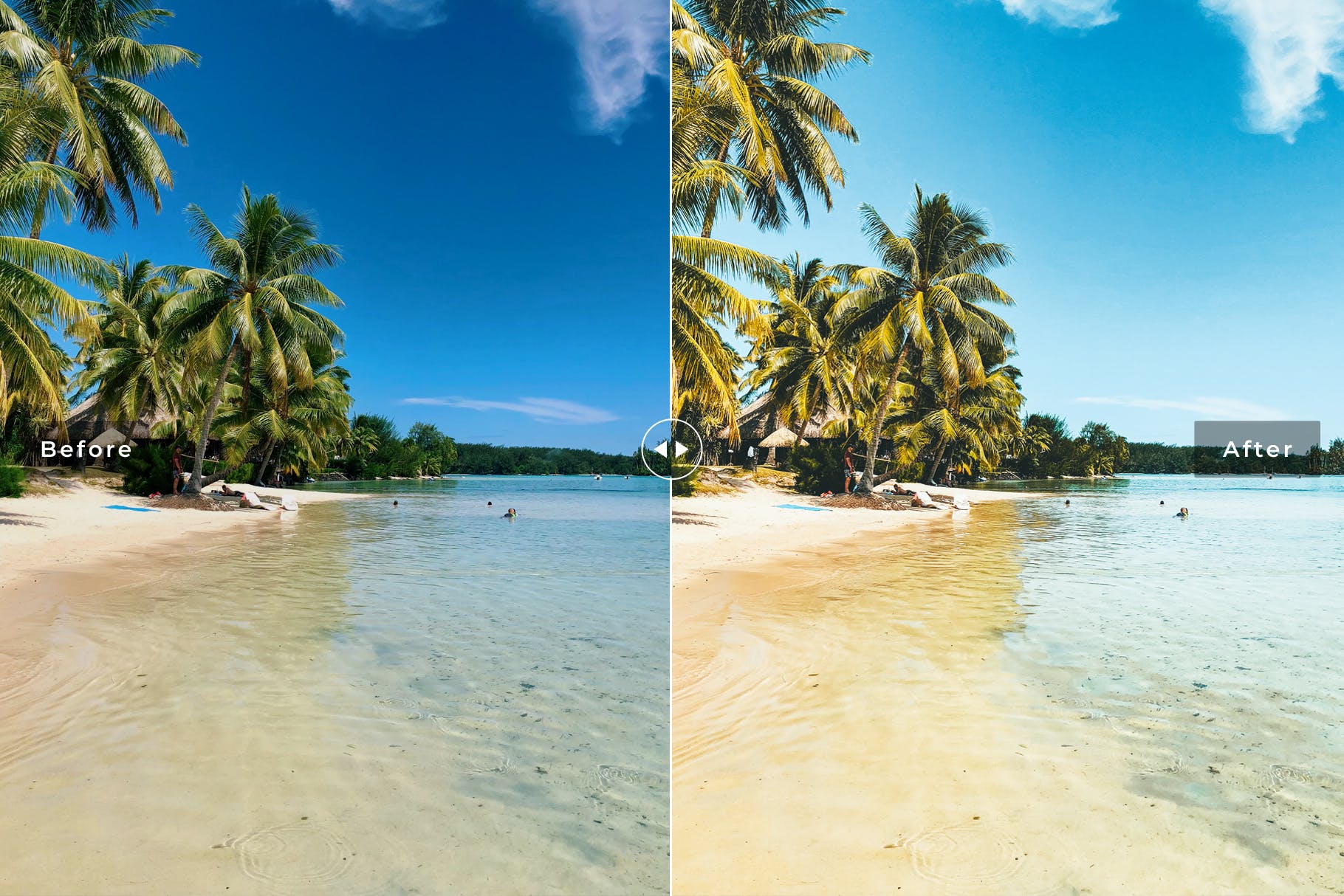 海边沙滩摄影专业Lightroom调色预设 Tahiti Mobile & Desktop Lightroom Presets插图2