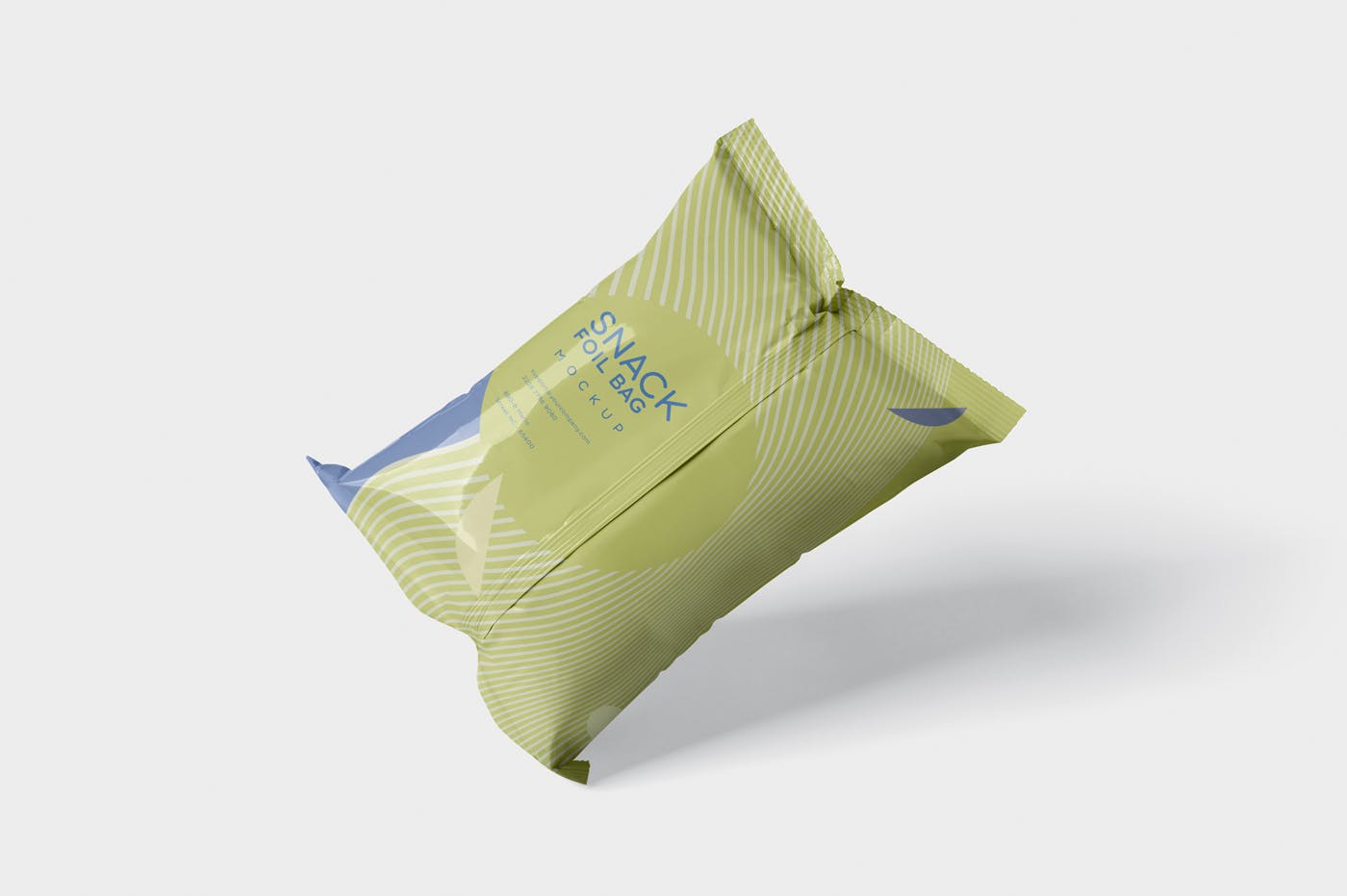 小吃零食铝箔袋/塑料包装袋设计图第一素材精选 Snack Foil Bag Mockup – Plastic插图(4)