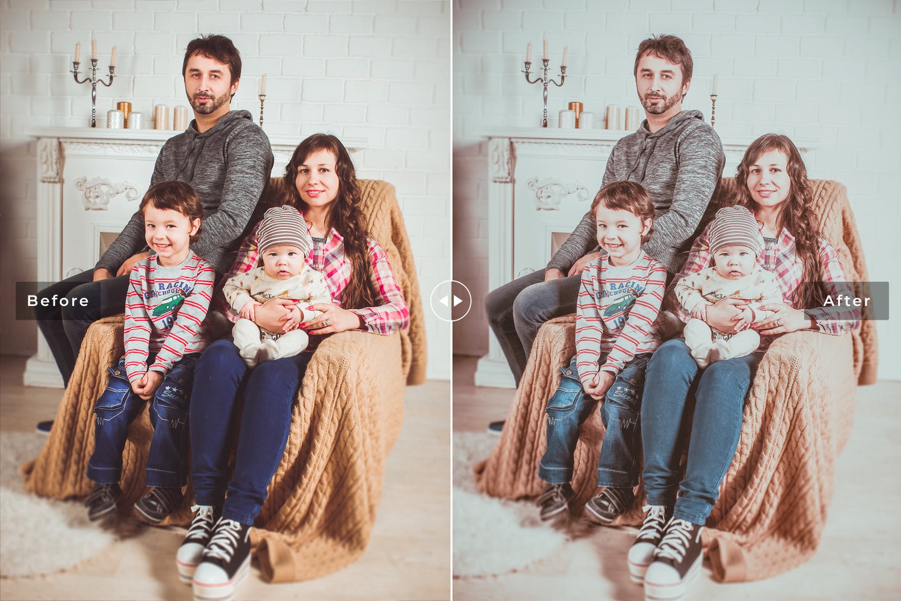 全家福家庭生活照片调色滤镜第一素材精选LR预设 Family Professional Lightroom Presets插图(2)