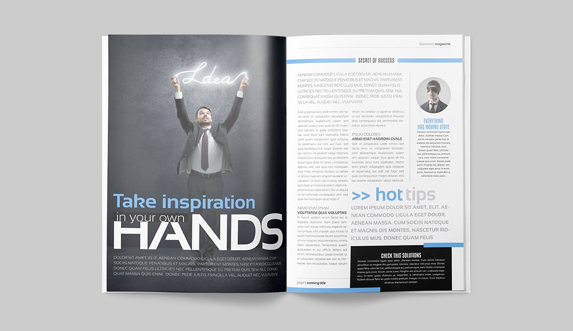 商务/金融/人物第一素材精选杂志排版设计模板 Magazine Template插图(6)