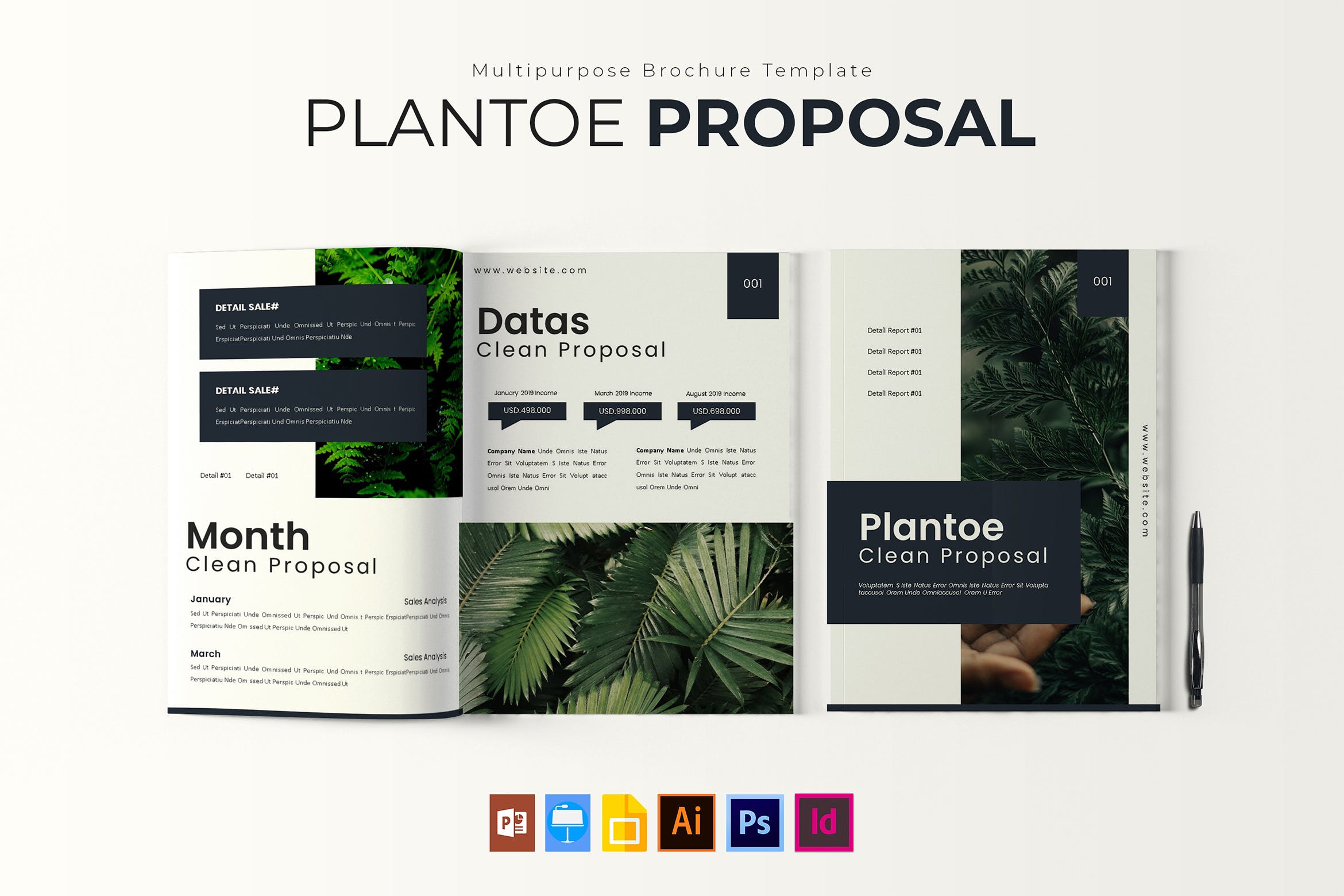 企业业务宣传/产品展示宣传画册设计模板 Plantoe | Brochure插图