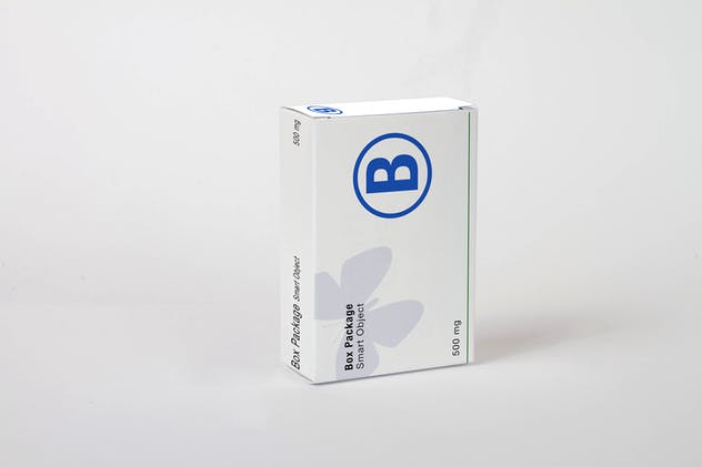 药品纸盒包装外观设计第一素材精选模板 Box Package Mock Up插图(2)