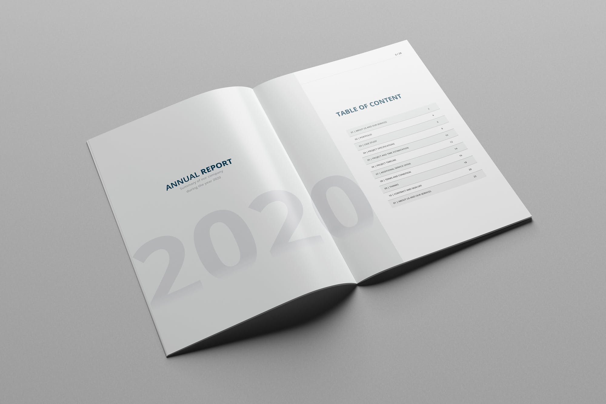 2020年企业年终总结报告设计INDD模板 Annual Report 2020 | 28 Pages插图1