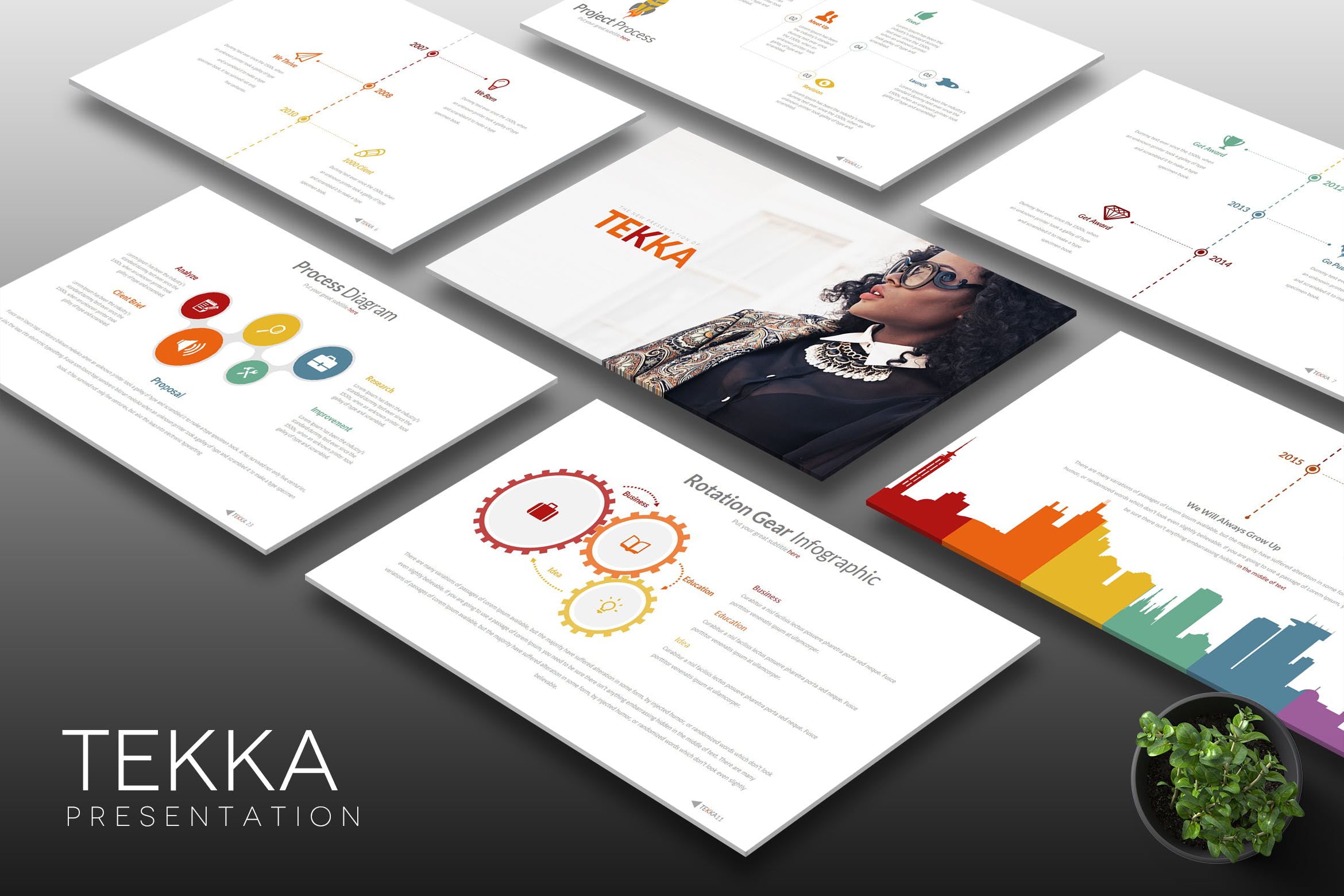 企业推介会发言稿蚂蚁素材精选Keynote模板设计模板 Tekka – Keynote Template插图