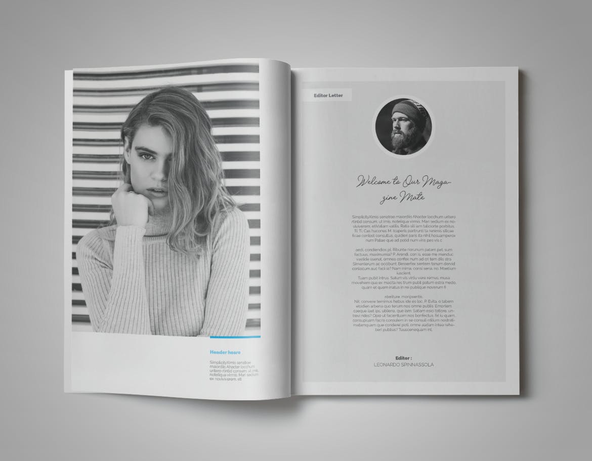 现代版式设计时尚蚂蚁素材精选杂志INDD模板 Simplifly | Indesign Magazine Template插图(1)