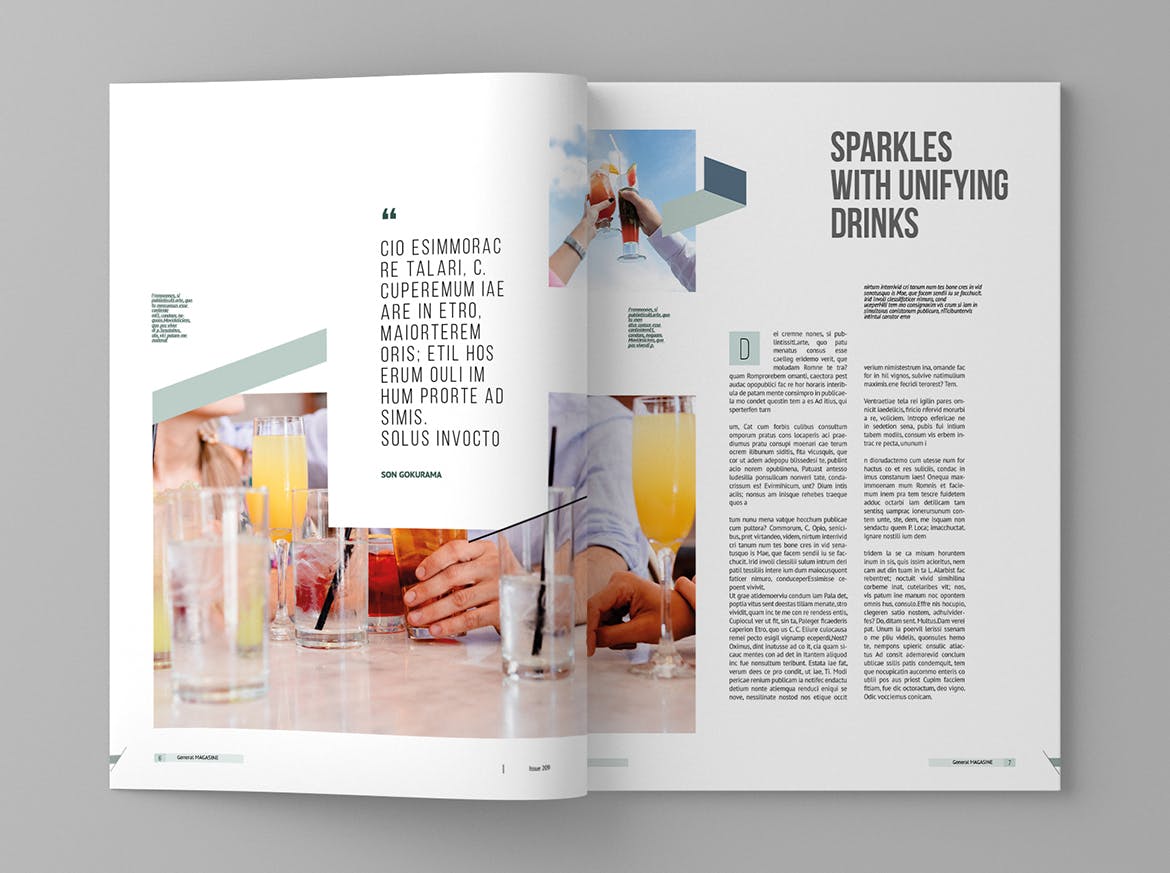 多用途企业宣传第一素材精选杂志排版设计模板 Magasin – Magazine Template插图(4)