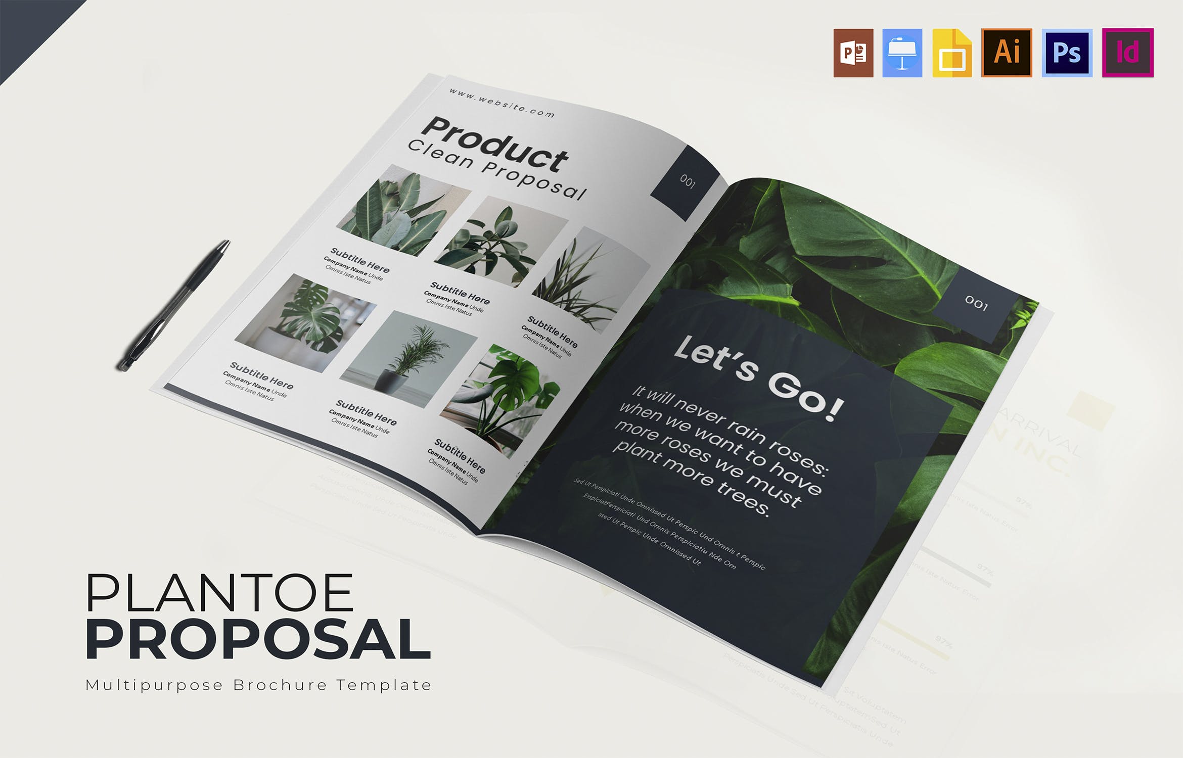 企业业务宣传/产品展示宣传画册设计模板 Plantoe | Brochure插图(2)