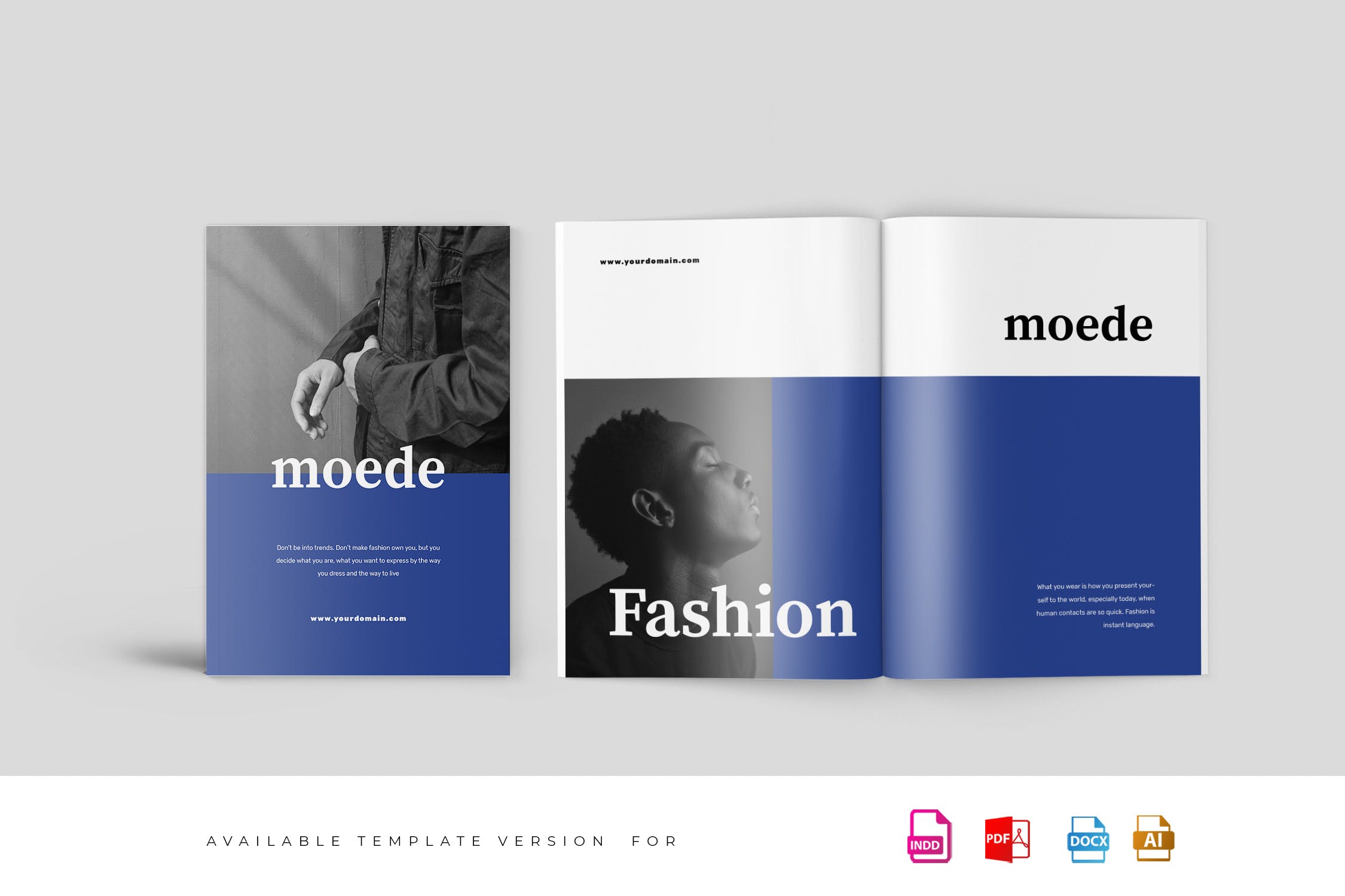 高端时尚服装品牌产品蚂蚁素材精选目录设计模板 Moede Fashion Lookbook Catalogue插图(1)