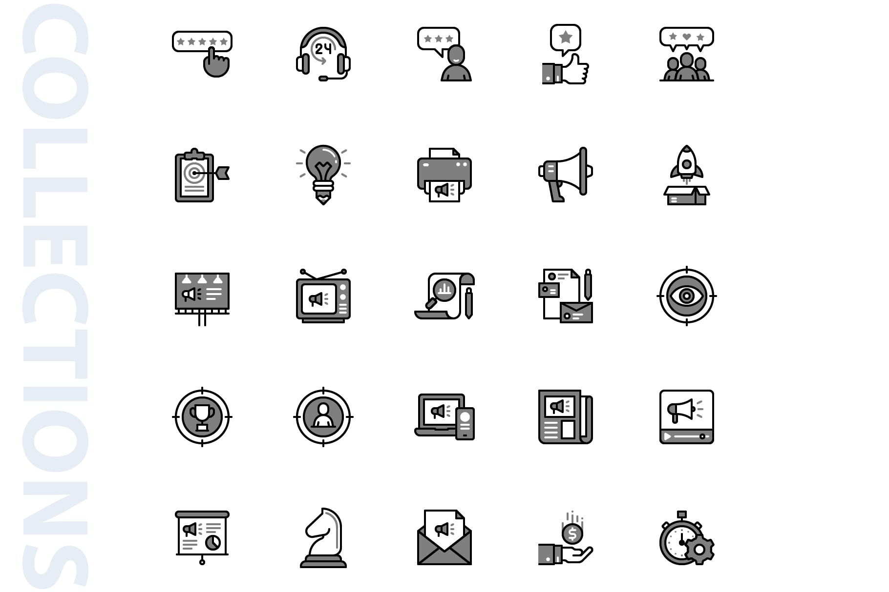 25枚市场营销Chromatic风格矢量第一素材精选图标 Marketing Chromatic Icons插图(2)
