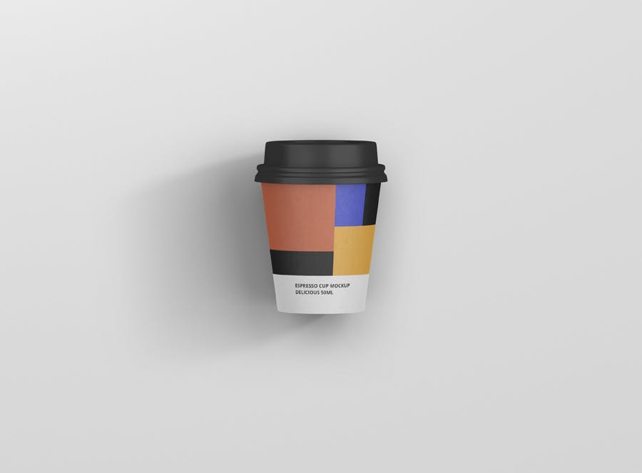 浓缩咖啡杯一次性纸杯第一素材精选 Espresso Coffee Cup Mockup插图(4)