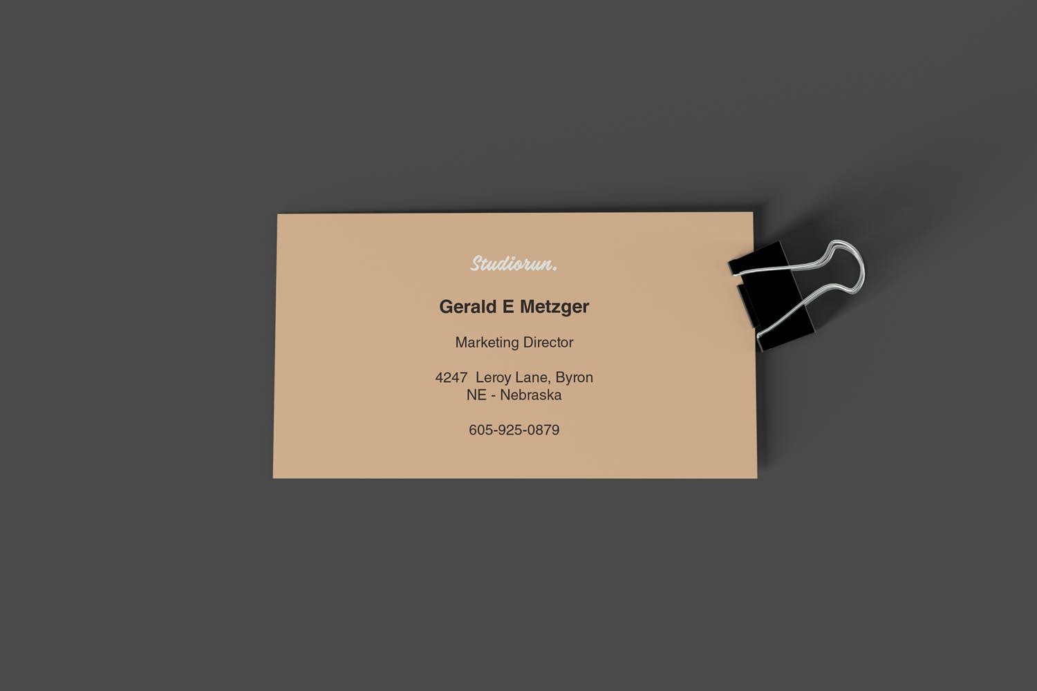牛皮纸名片版式设计图蚂蚁素材精选 Business Card Mockups插图(2)