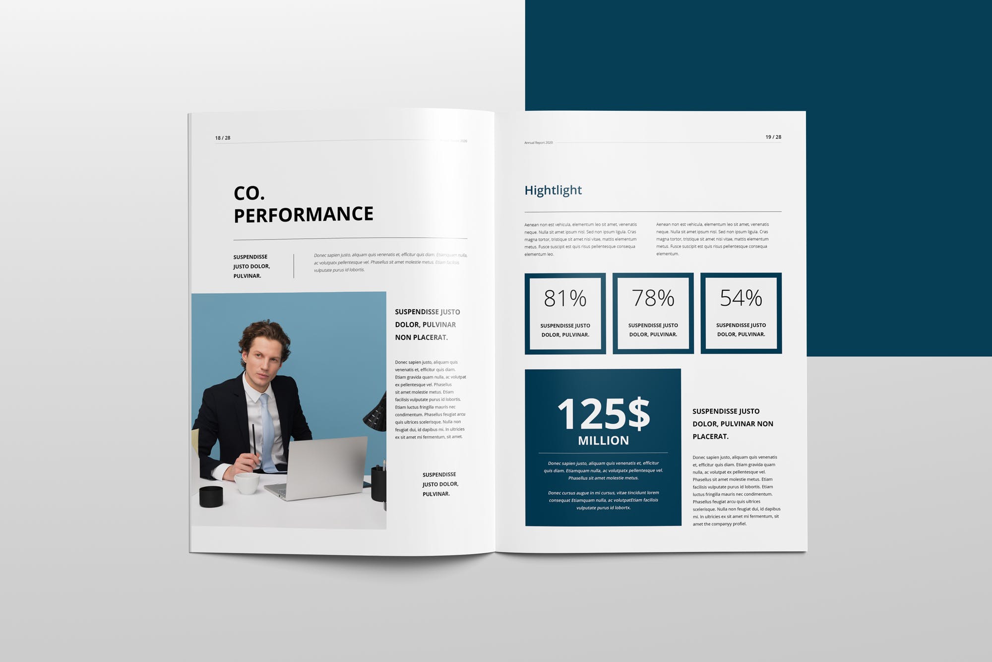 2020年企业年终总结报告设计INDD模板 Annual Report 2020 | 28 Pages插图8