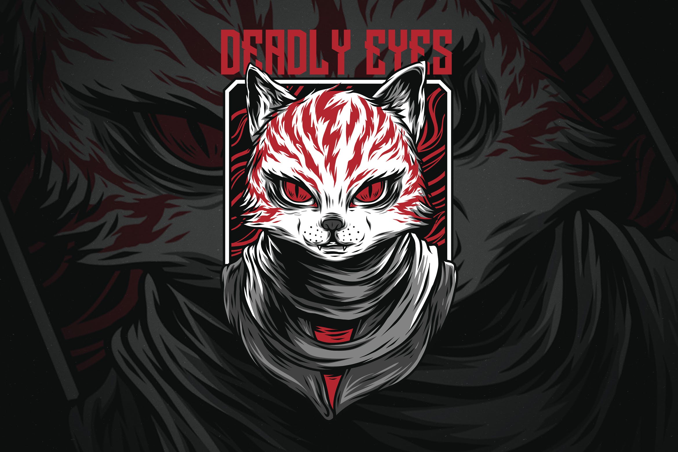 致命之眼潮牌T恤印花图案蚂蚁素材精选设计素材 Deadly Eyes插图