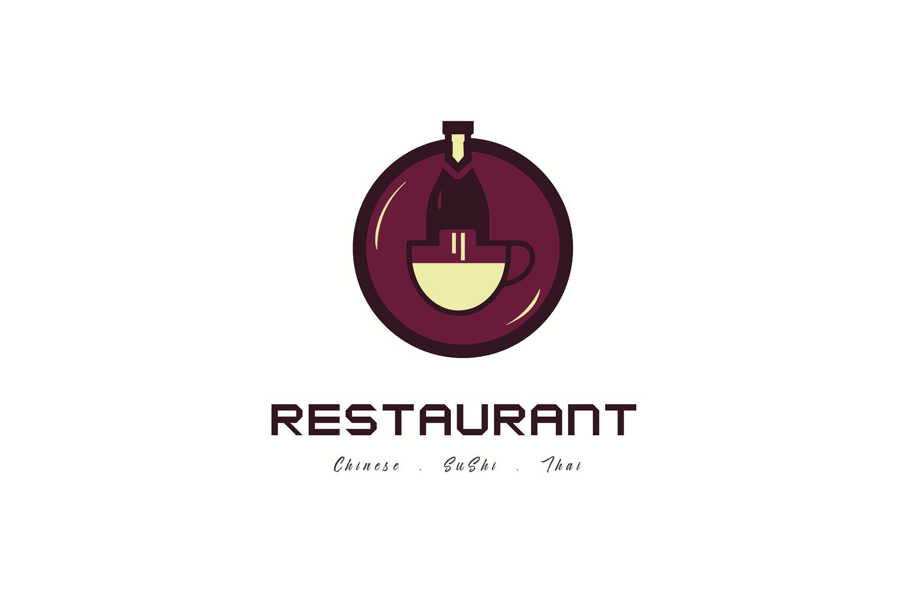 餐馆定制Logo设计蚂蚁素材精选模板 Restaurant Logo Templates插图(1)