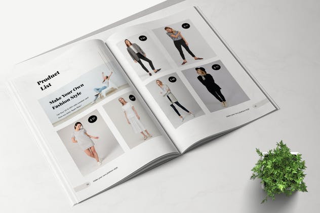 24页时尚产品目录手册版式第一素材精选Lookbook设计模板 MEDUSA – Lookbook Brochure Fashion插图(6)