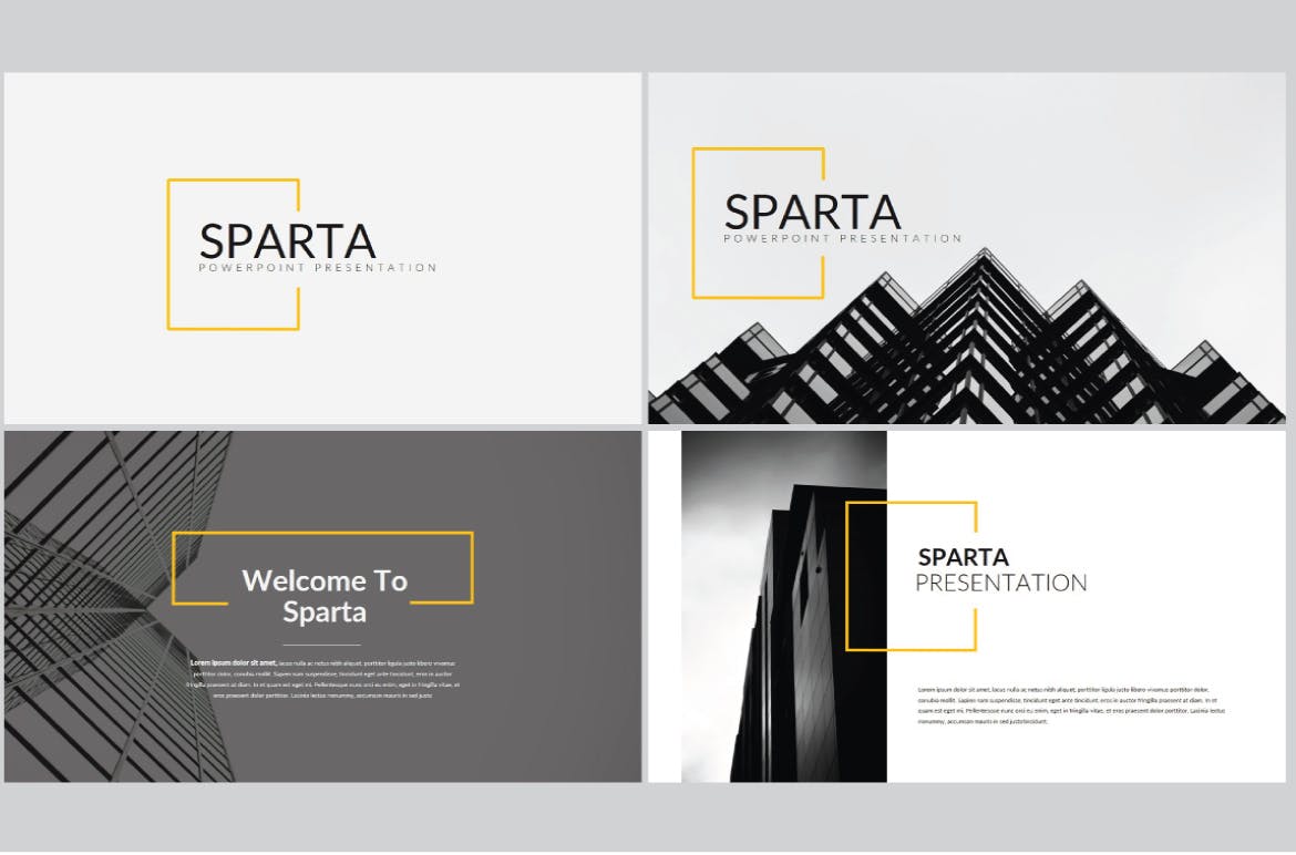 时尚简约设计风格多用途第一素材精选PPT模板 Sparta | Powerpoint Template插图(1)