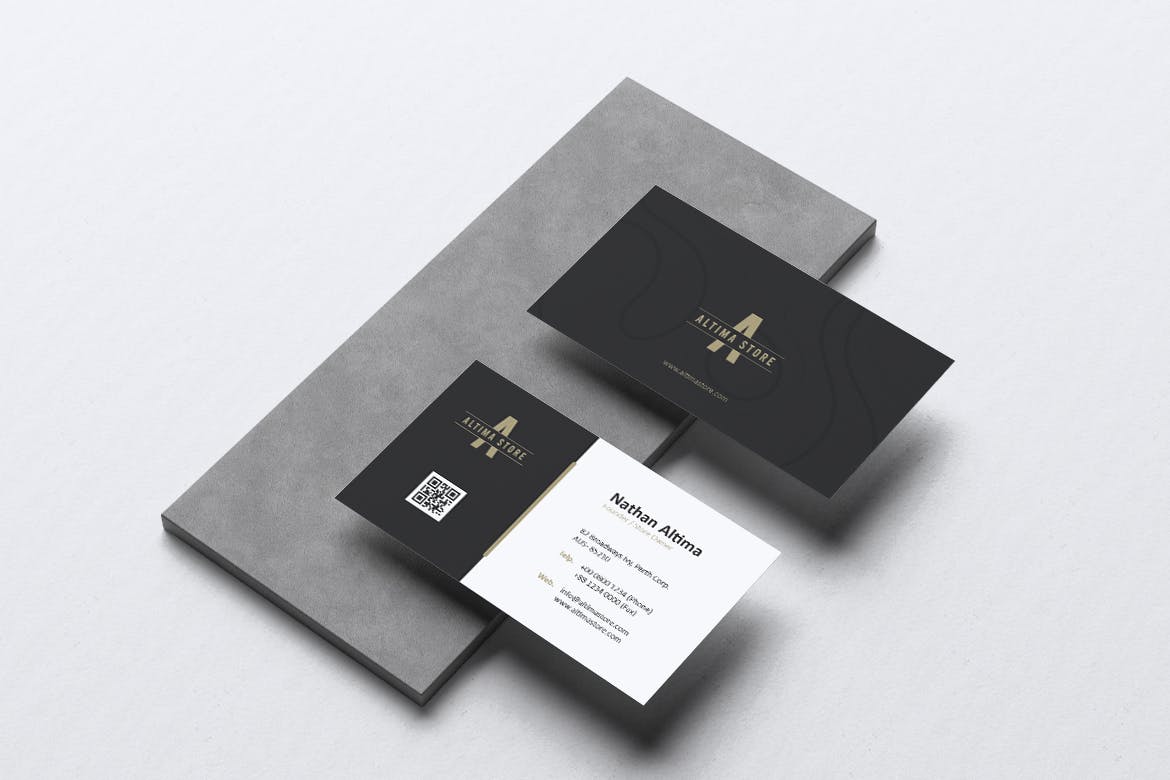 时装店推广传单＆蚂蚁素材精选名片模板 ALTIMA Fashion Store Flyer & Business Card插图(2)