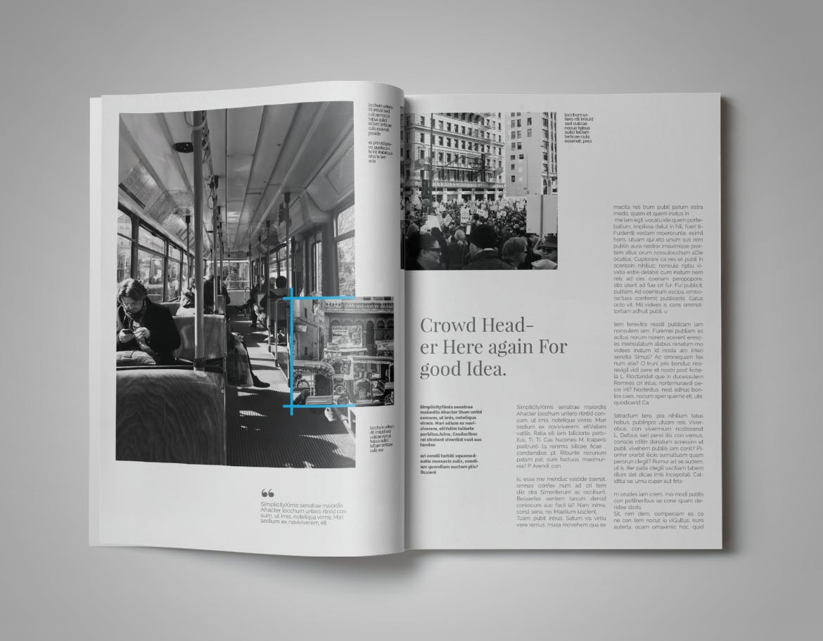 现代版式设计时尚蚂蚁素材精选杂志INDD模板 Simplifly | Indesign Magazine Template插图(10)