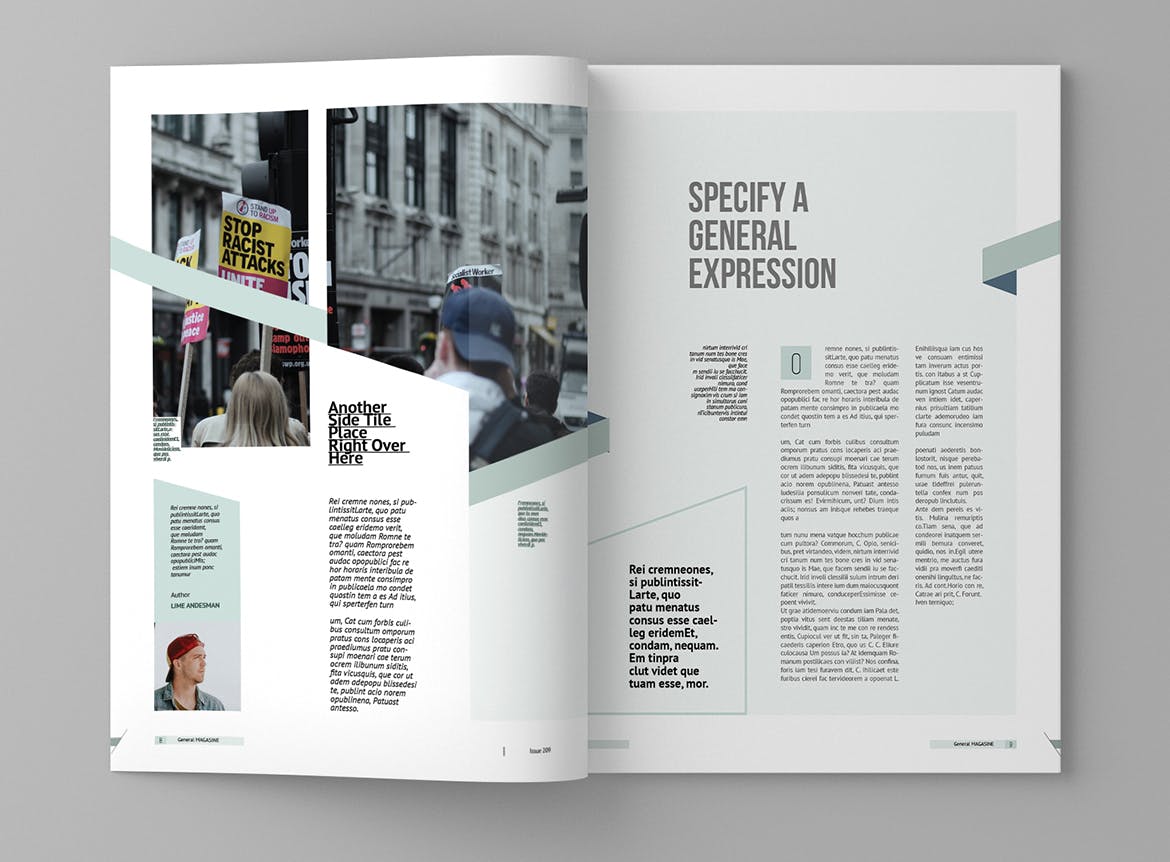 多用途企业宣传第一素材精选杂志排版设计模板 Magasin – Magazine Template插图(5)