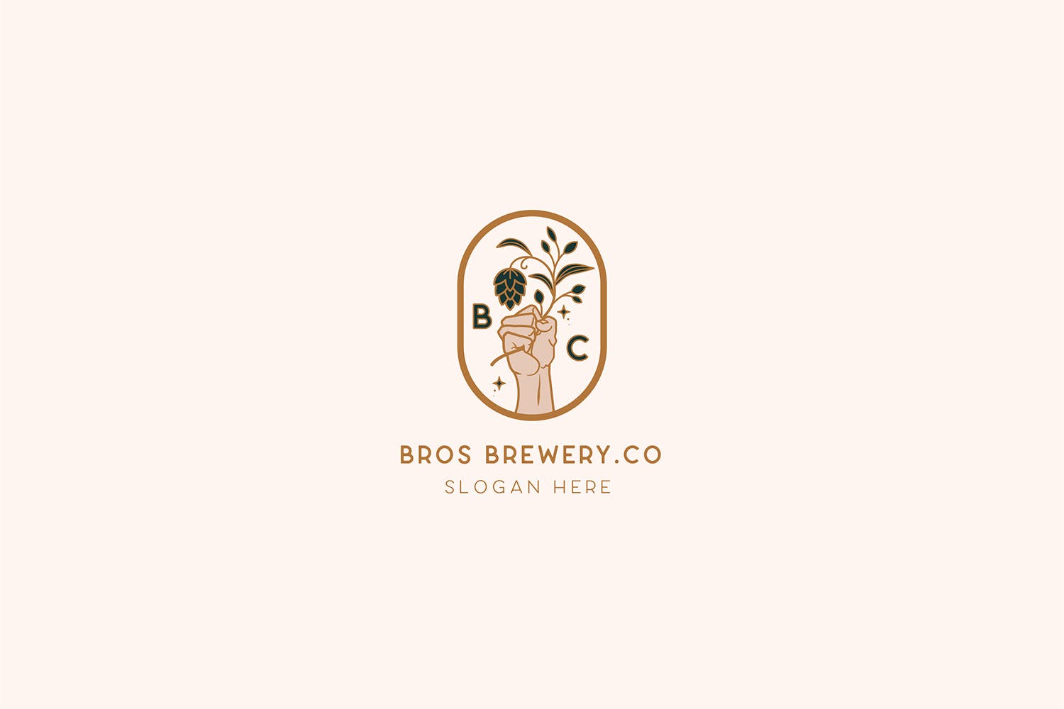 咖啡/啤酒品牌Logo设计第一素材精选模板 Brewery Brotherhood cafe beer Logo Template插图(1)