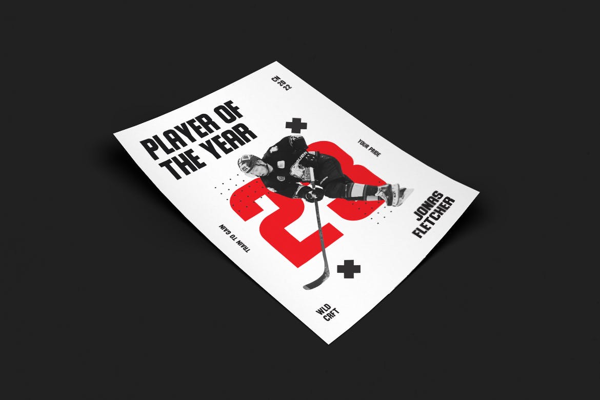 冰棍球运动海报PSD素材第一素材精选模板 Faustus Poster Design插图(2)