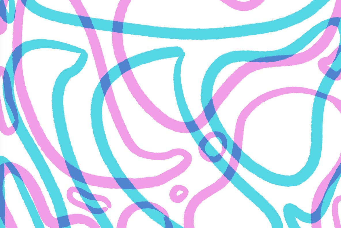 高清水彩笔描绘线条大洋岛精选背景素材 Soft Air Spray – Background patterns插图9