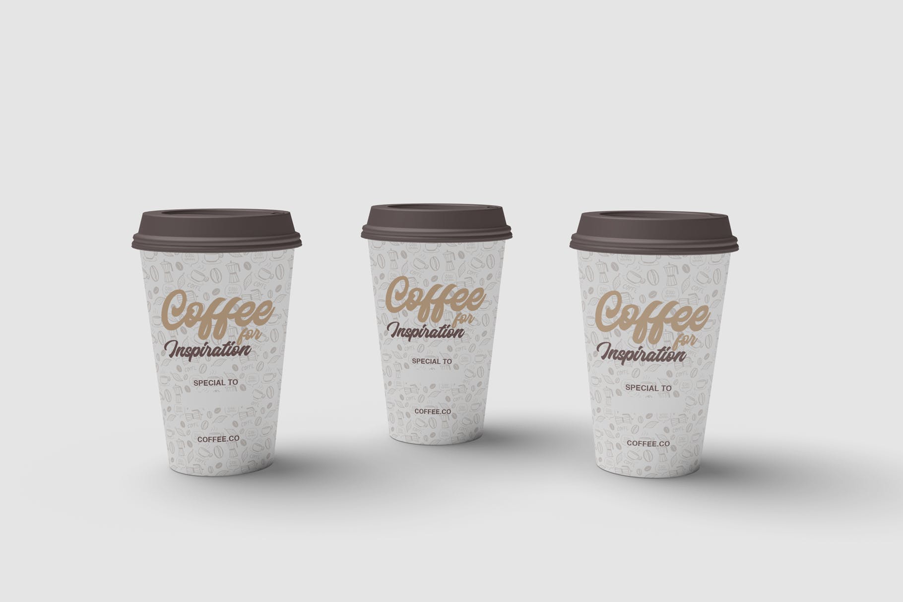 咖啡纸杯外观图案设计预览第一素材精选 Cup of Coffee Mockup插图(2)