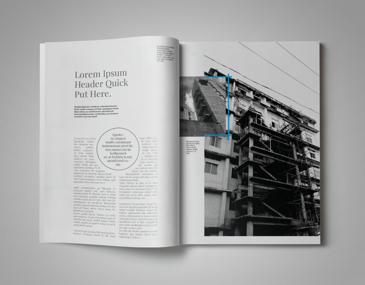 现代版式设计时尚蚂蚁素材精选杂志INDD模板 Simplifly | Indesign Magazine Template插图(7)