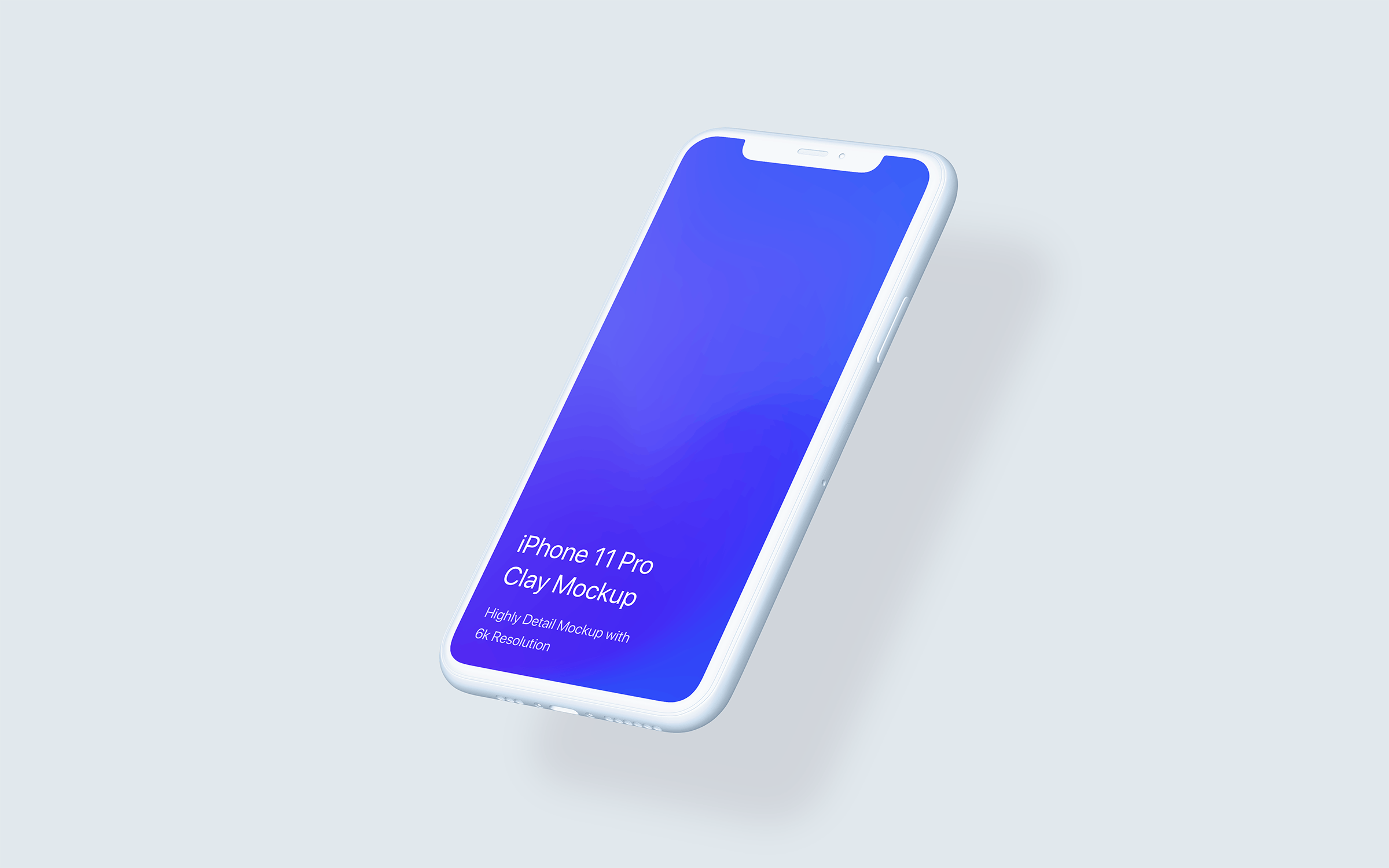 黏土陶瓷风格iPhone 11 Pro手机第一素材精选样机模板 iPhone 11 Pro Mockup – Clay Mockup Pack插图(7)