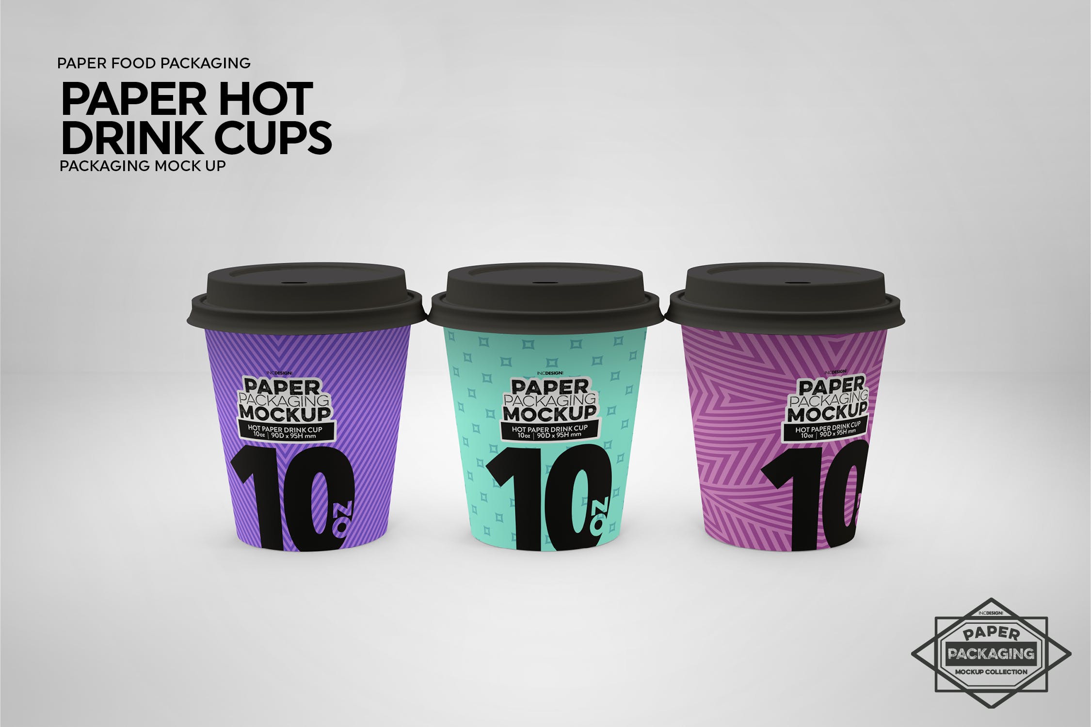 热饮一次性纸杯外观设计蚂蚁素材精选 Paper Hot Drink Cups Packaging Mockup插图(12)