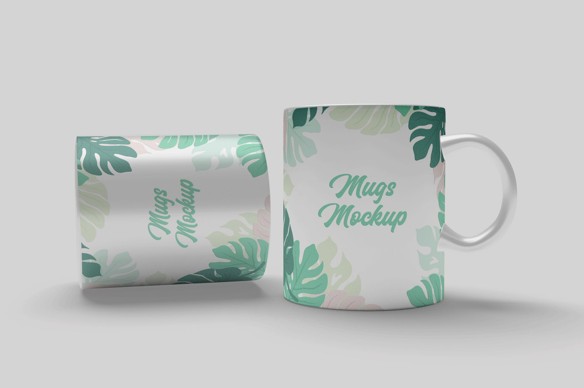 陶瓷马克杯印花图案设计预览大洋岛精选 Mug Mockups插图1