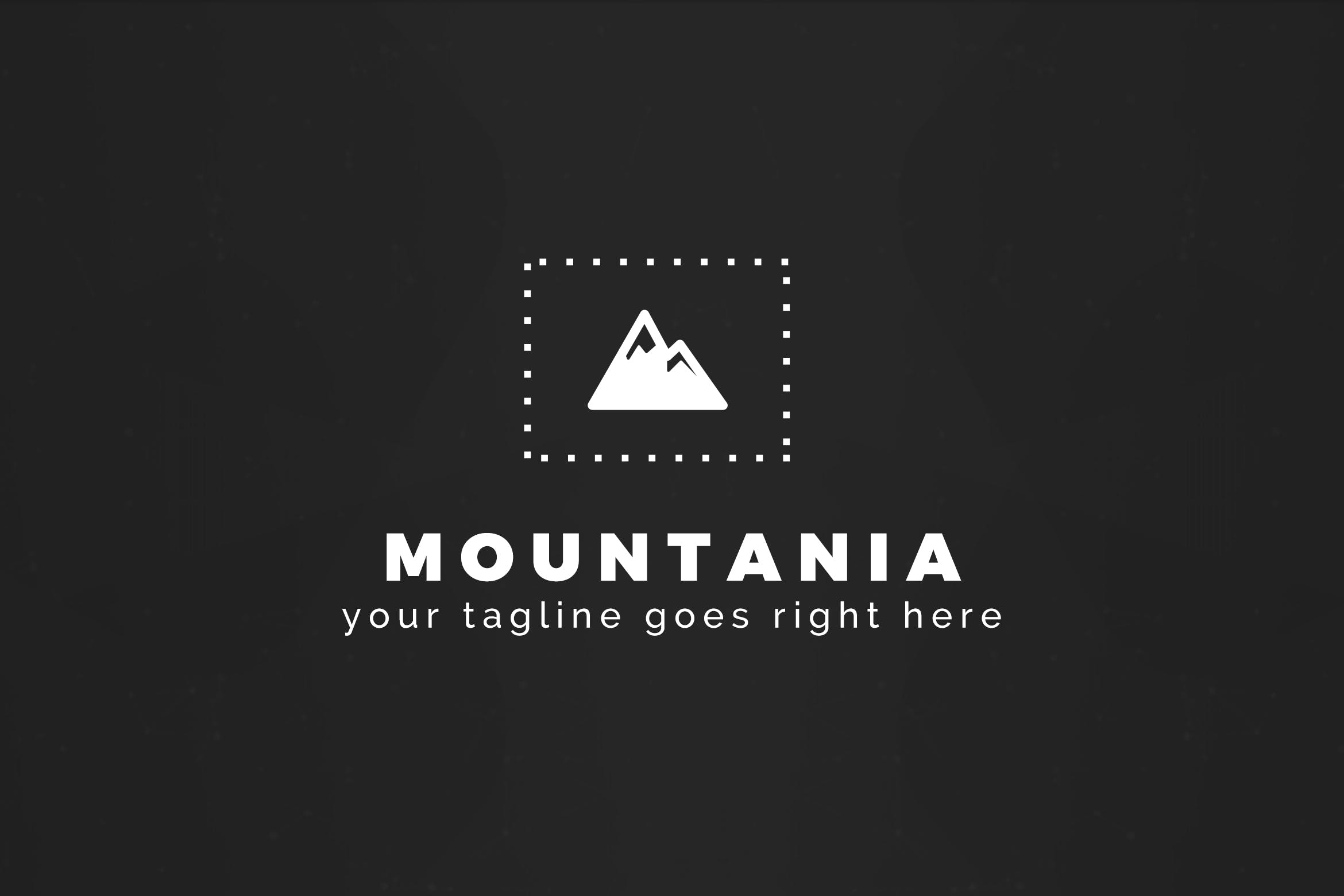 户外运动品牌山岭图形Logo设计大洋岛精选模板 Mountania – Premium Logo Template插图