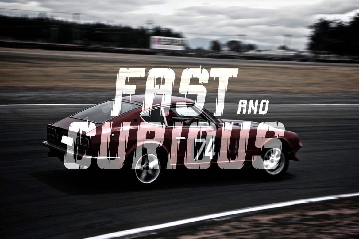 独特动感艺术风格英文无衬线字体第一素材精选 Escalated – Fast Motorsport Racing Font插图(3)