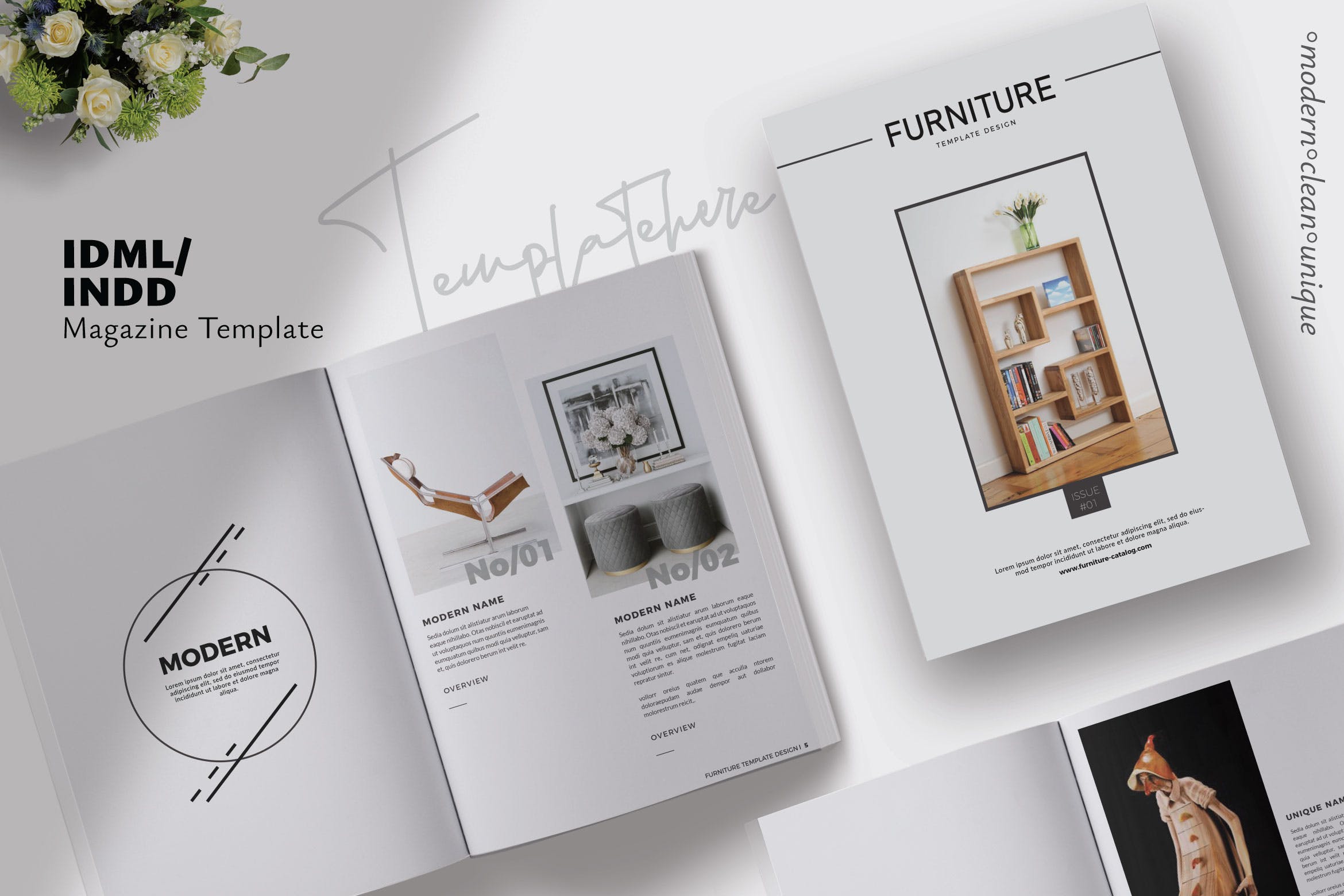 现代家具品牌产品画册Lookbook排版设计模板 Furniture Collection Lookbook插图