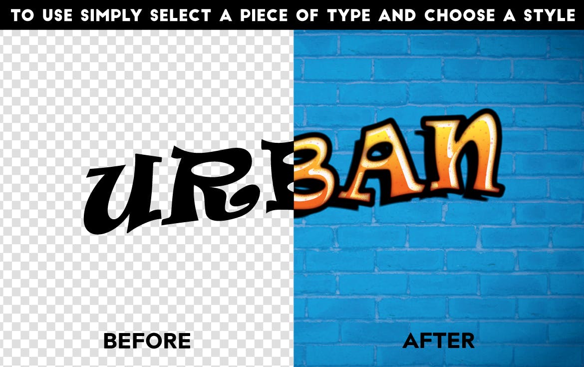 AI矢量设计街头涂鸦文字效果样式 Instant Graffiti Type Effects插图1
