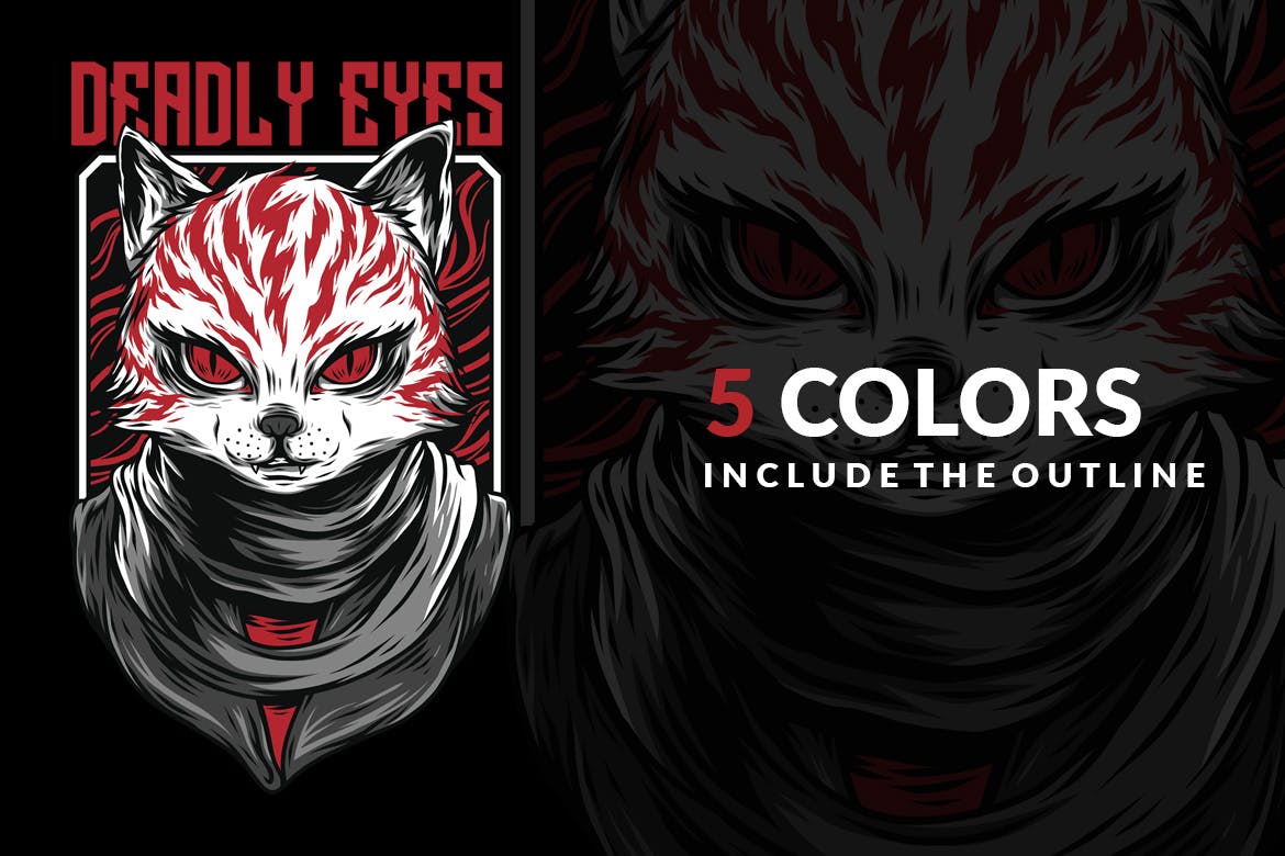 致命之眼潮牌T恤印花图案蚂蚁素材精选设计素材 Deadly Eyes插图(3)