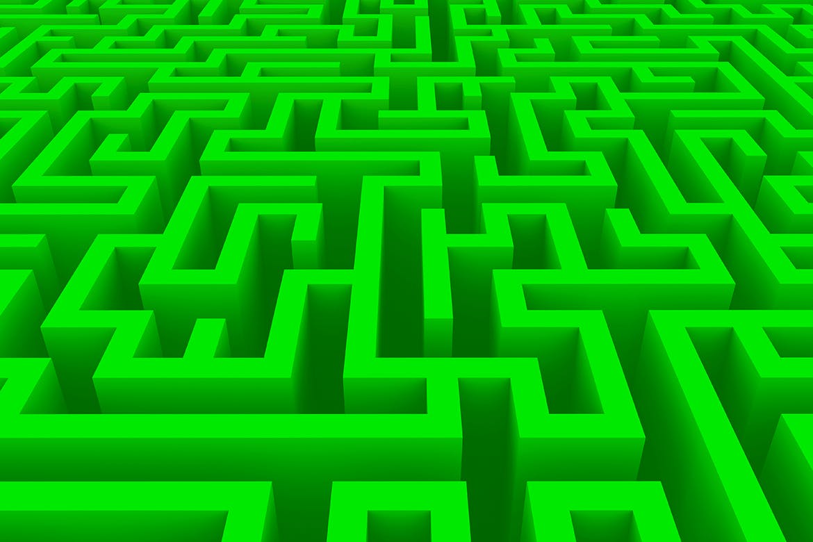 10款无尽迷宫3D几何抽象图形背景素材 Endless Maze 3D Background Set插图6