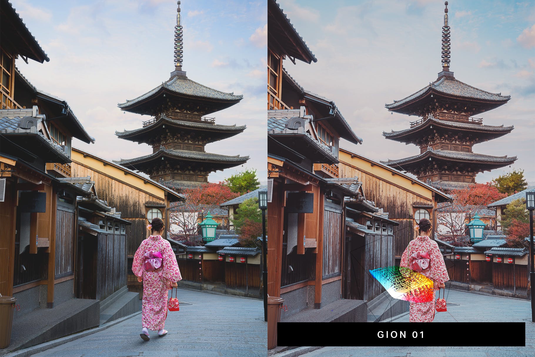 50款东京旅行照片调色滤镜大洋岛精选LR预设 50 Kyoto Lightroom Presets and LUTs插图2