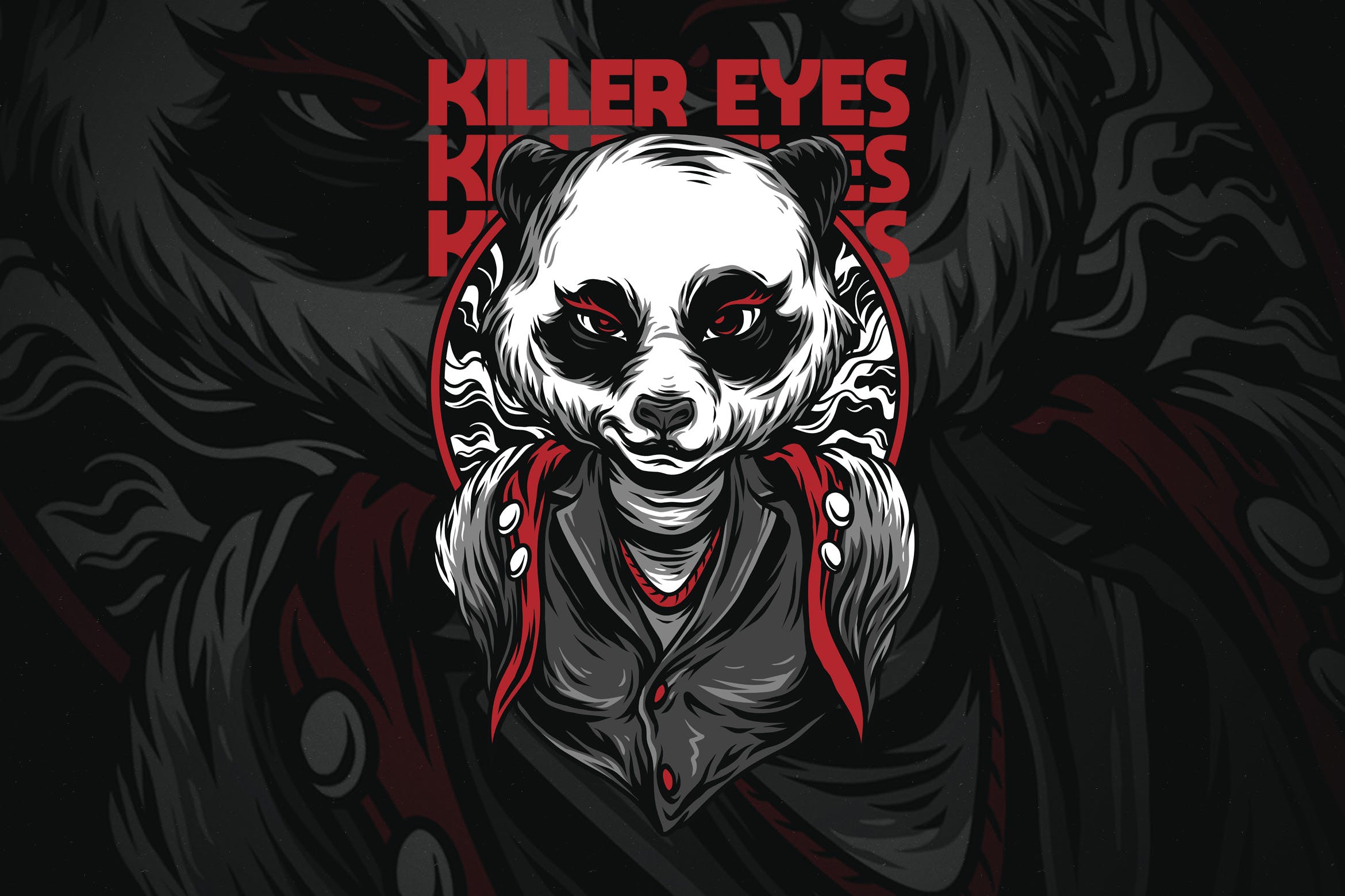 致命之眼睛潮牌T恤印花图案蚂蚁素材精选设计素材 Killer Eyes插图
