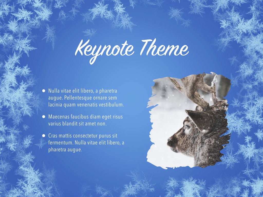冬天雪花背景大洋岛精选Keynote模板下载 Hello Winter Keynote Template插图13