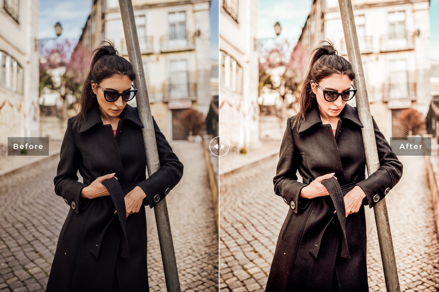 照片后期光线增强亮色处理大洋岛精选LR预设 Lisbon Mobile & Desktop Lightroom Presets插图4 照片后期光线增强亮色处理大洋岛精选LR预设 Lisbon Mobile & Desktop Lightroom Presets插图4