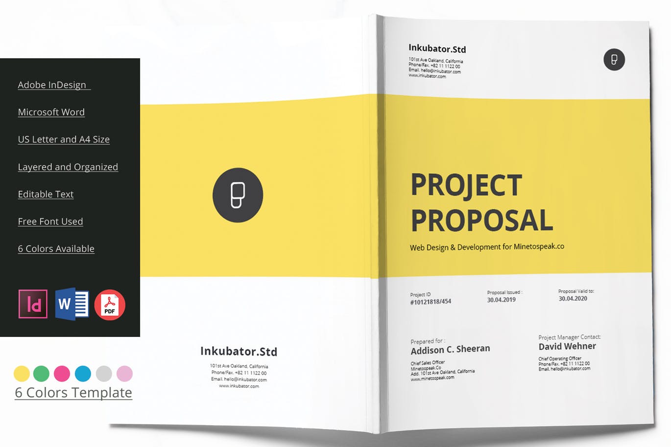 项目规划方案/项目投标书设计模板 Proposal Brochure 6 Colors插图3